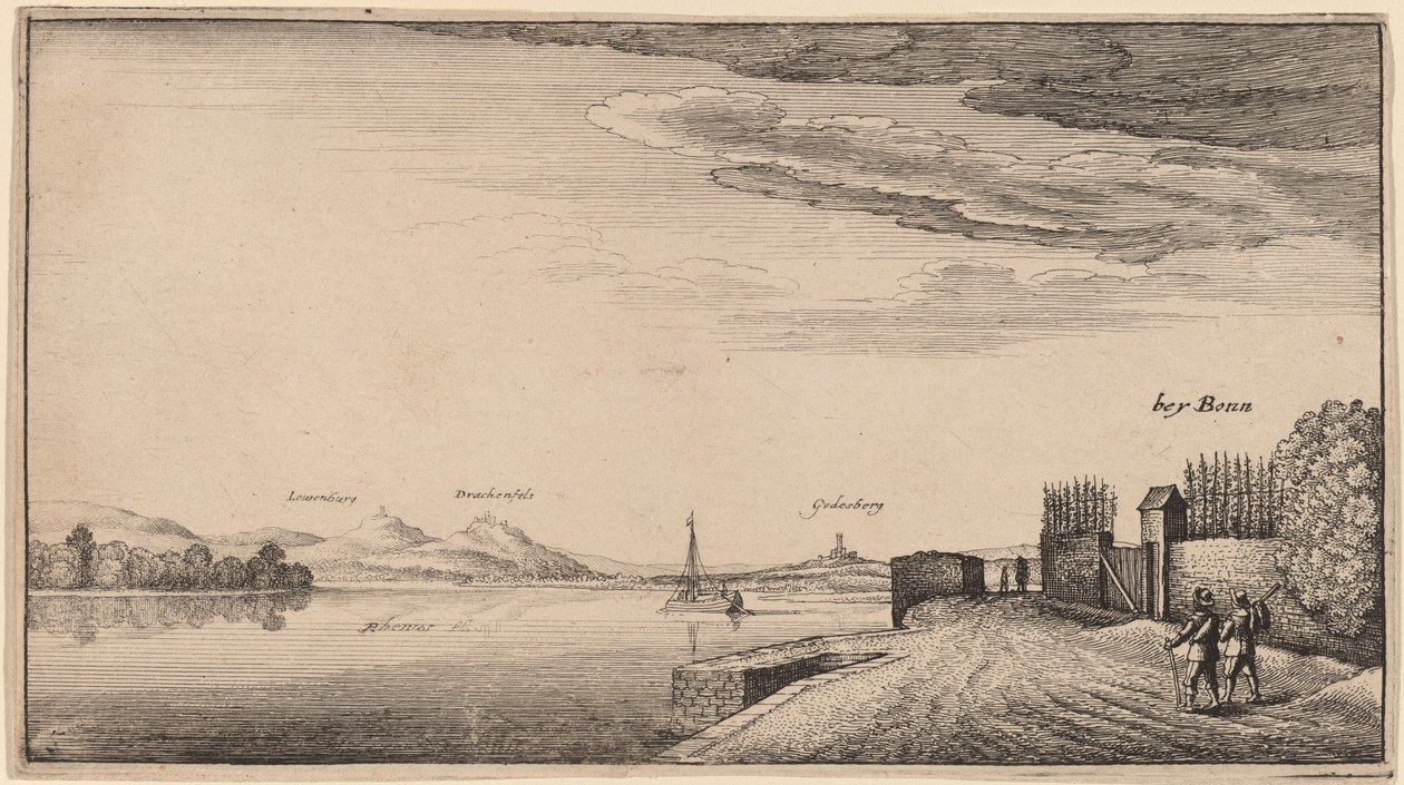 Lewenberg kilátása alkotó: Wenceslaus Hollar