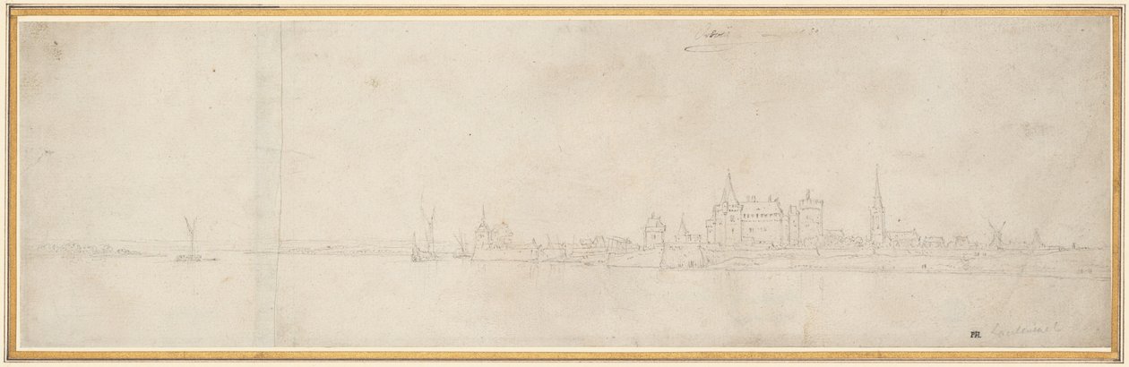 Orsoy látképe alkotó: Wenceslaus Hollar