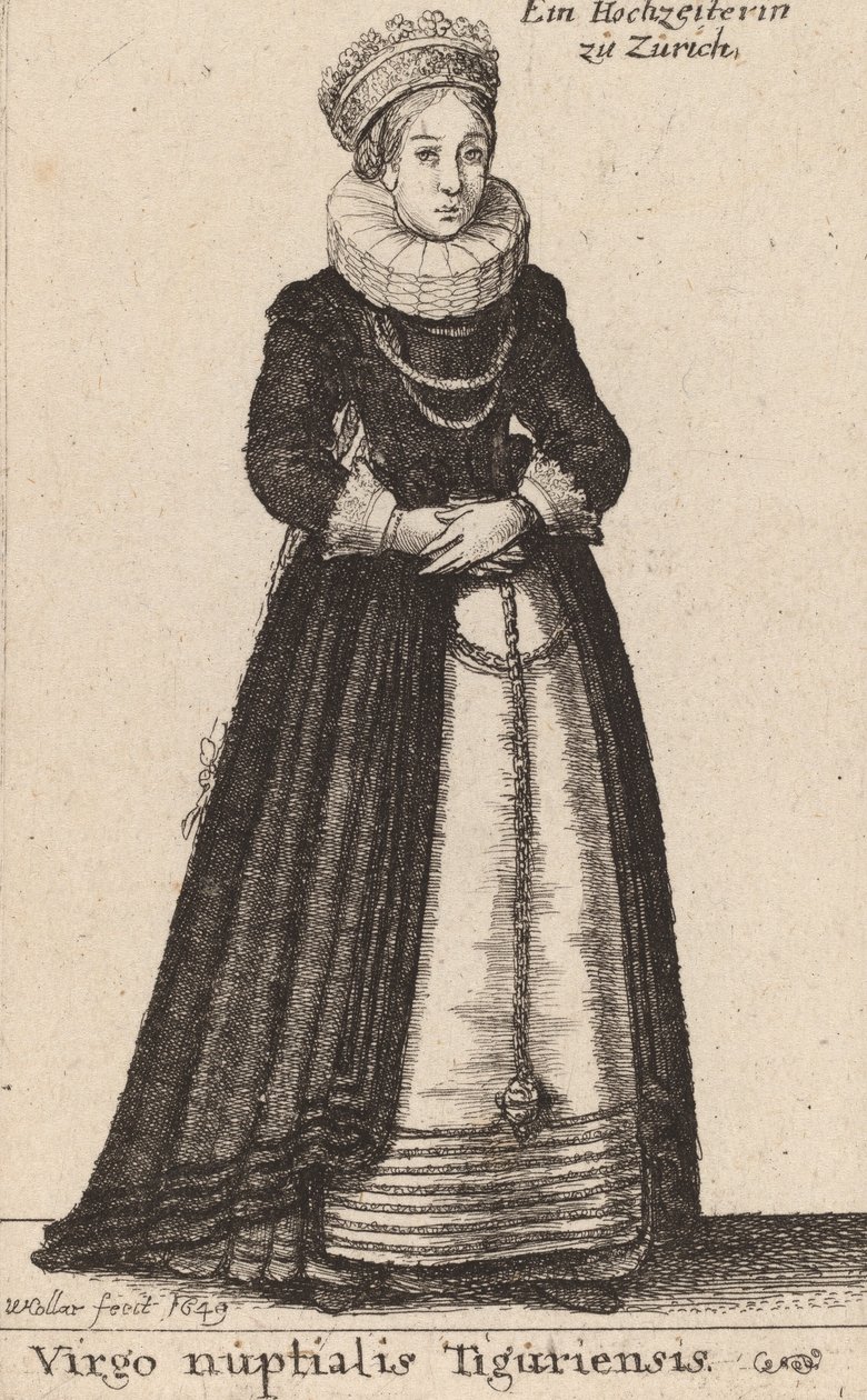 A tiguri esküvő szolgálólánya, 1649 alkotó: Wenceslaus Hollar