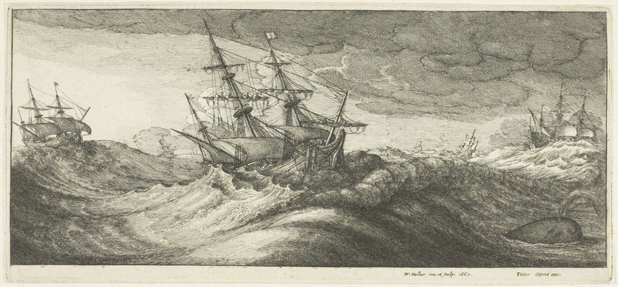 Hadihajók és egy köpködő bálna alkotó: Wenceslaus Hollar