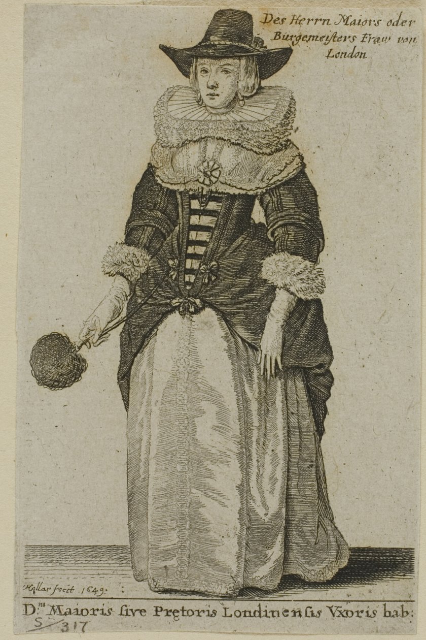 London polgármesterének felesége alkotó: Wenceslaus Hollar