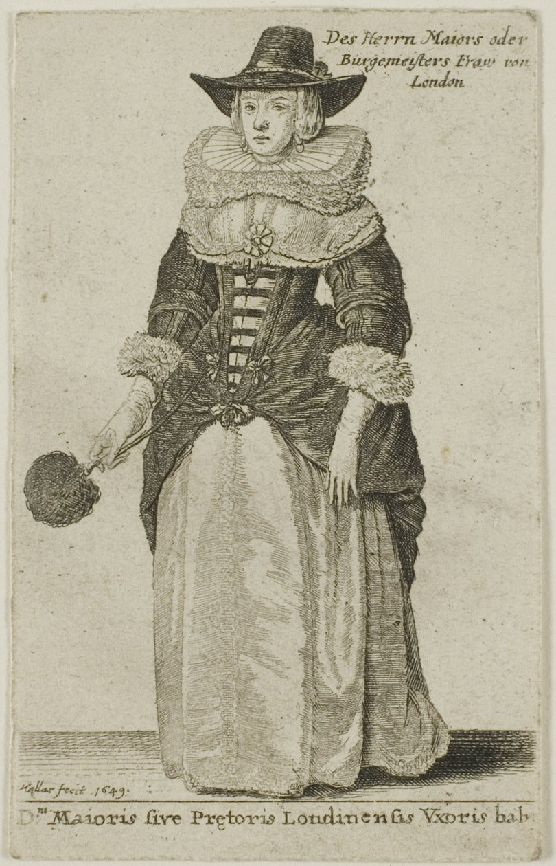 London polgármesterének felesége alkotó: Wenceslaus Hollar