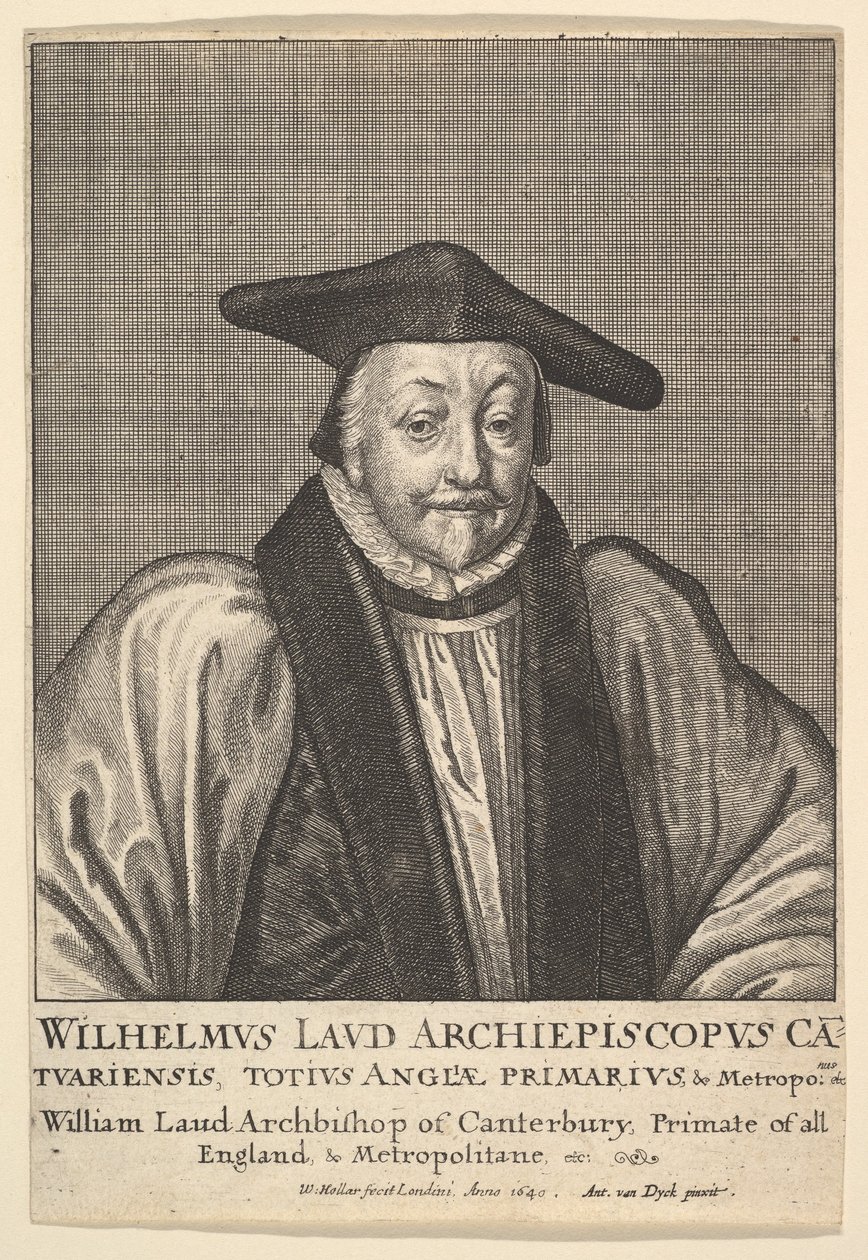 William Laud, Canterbury érseke, 1641. alkotó: Wenceslaus Hollar