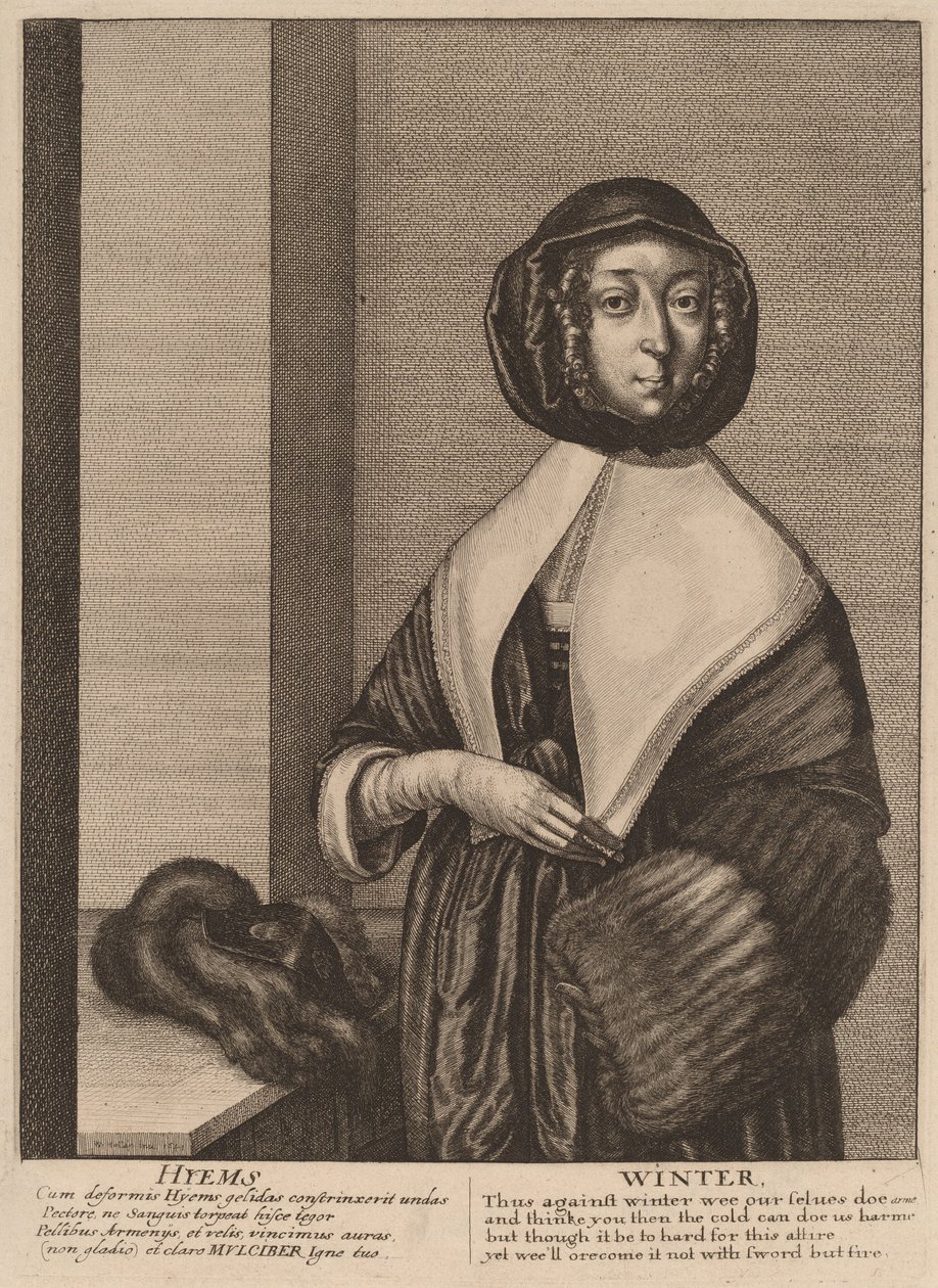 Tél, 1641. alkotó: Wenceslaus Hollar