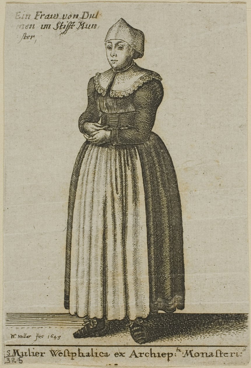 Vesztfáliai nő alkotó: Wenceslaus Hollar