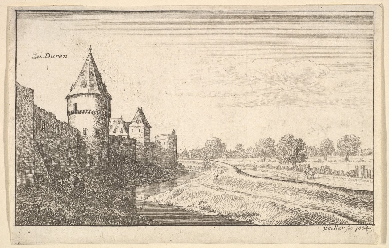 Zu Düren, az „European Views” című kiadványból alkotó: Wenceslaus Hollar