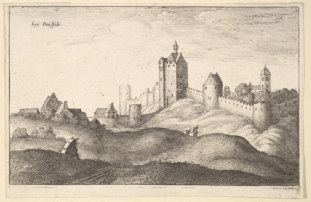 beÿ Brüsszel Brüsszel, 1643 körül. alkotó: Wenceslaus Hollar