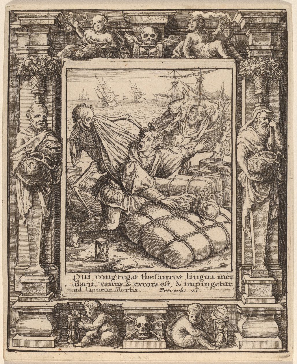 Kereskedő alkotó: Wenceslaus Hollar after Hans Holbein the Younger after Abraham van Diepenbeeck