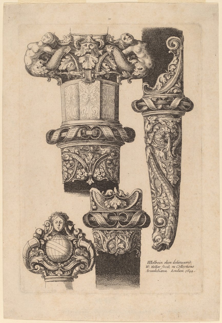 Dísz tőrhöz és hüvelyhez alkotó: Wenceslaus Hollar after Hans Holbein the Younger