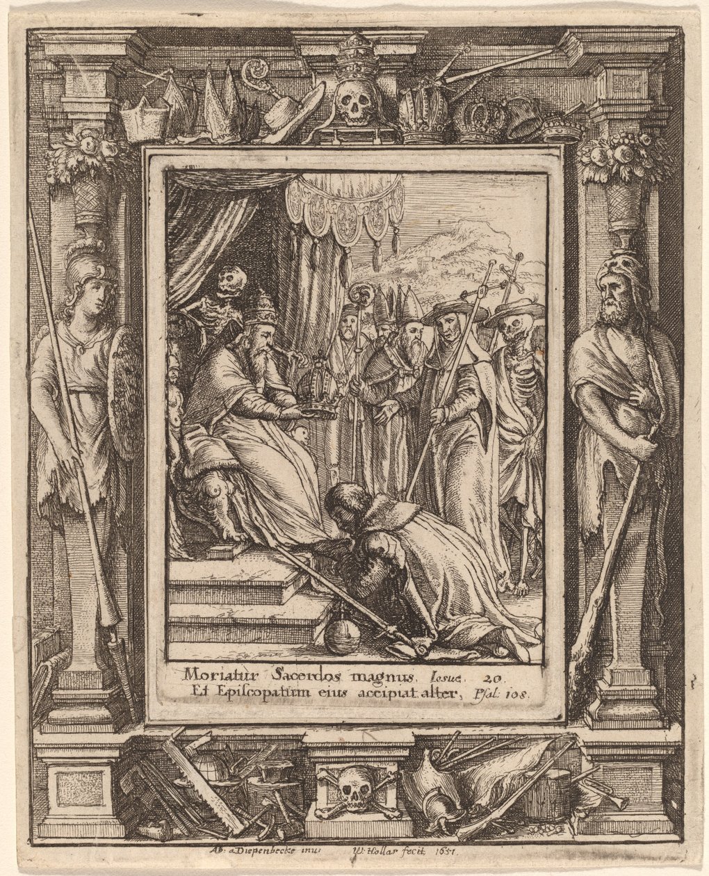 A pápa alkotó: Wenceslaus Hollar after Hans Holbein the Younger after Abraham van Diepenbeeck