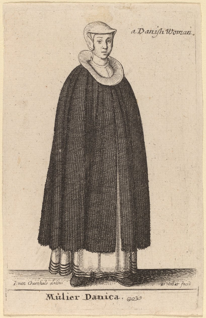 Dán nő alkotó: Wenceslaus Hollar after Hendrik J. van Craenhals