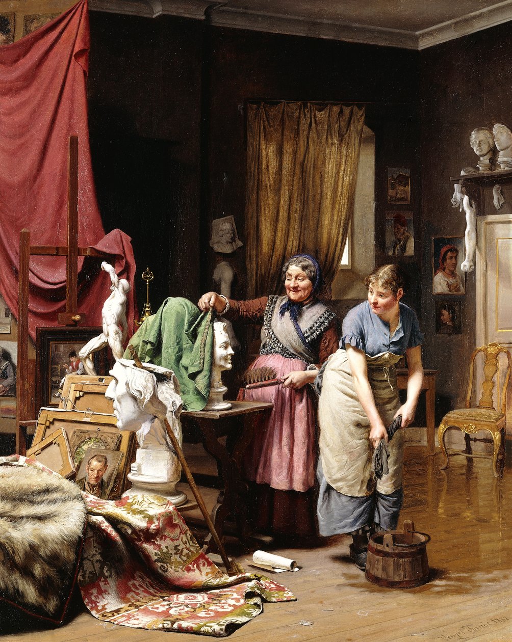 A stúdióban, 1882 alkotó: Wenzel Ulrik Tornoe