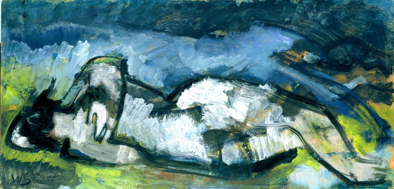 Éjszaka, 1961 (olaj és tempera, tábla) alkotó: Werner Scholz
