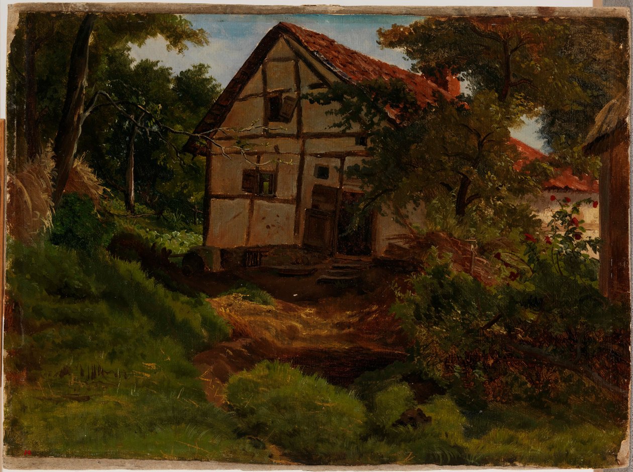 Parasztház Németországban, tanulmány alkotó: Werner Holmberg