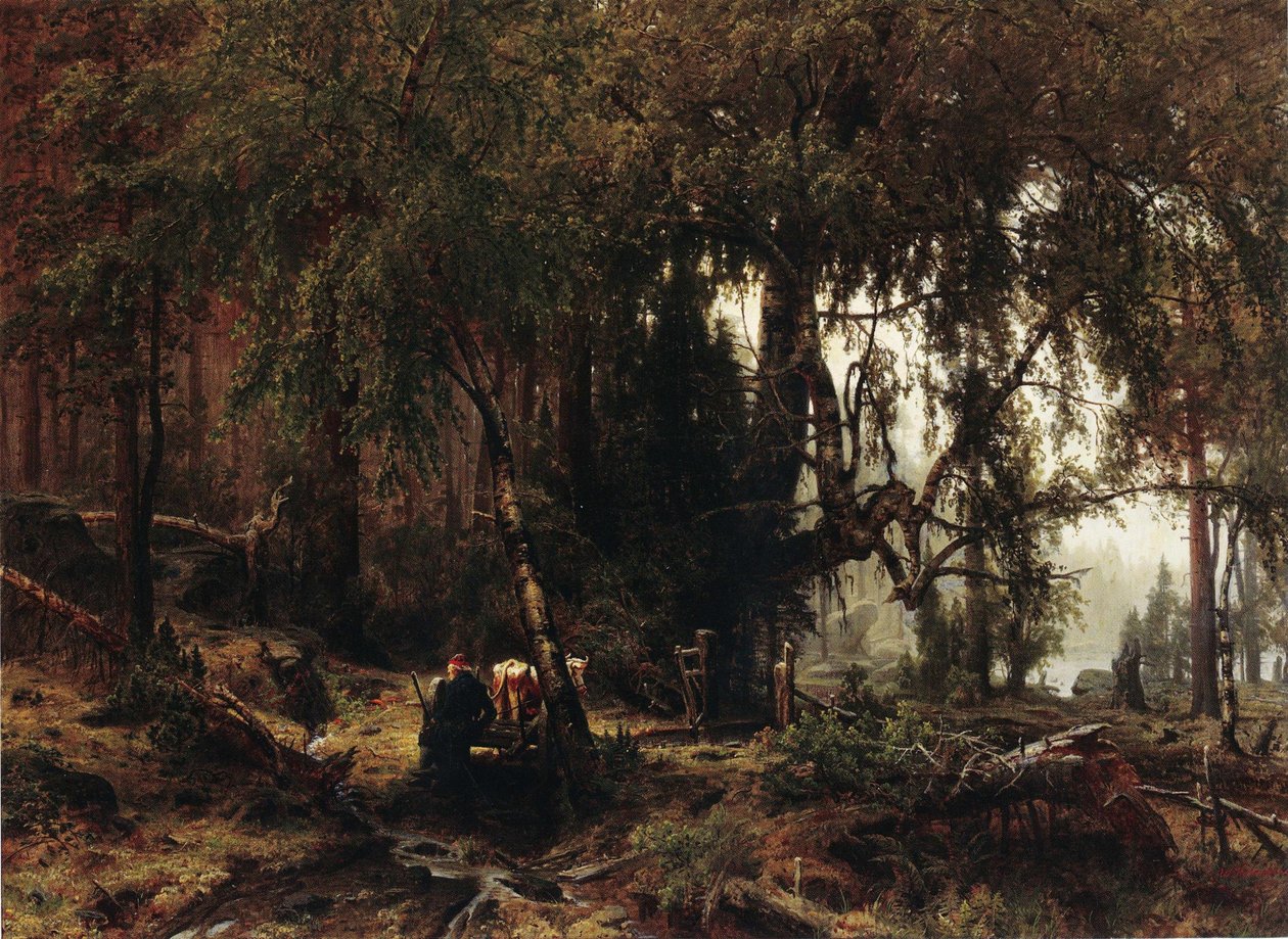 Erdő az esőben alkotó: Werner Holmberg
