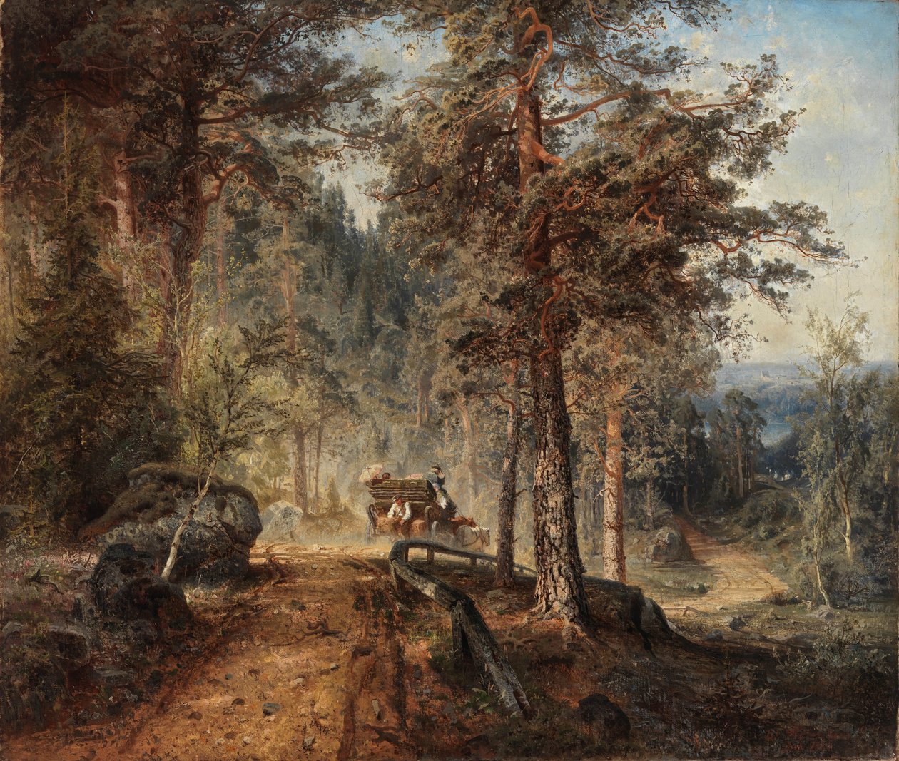 Road in Häme Egy forró nyári nap, 1860. alkotó: Werner Holmberg