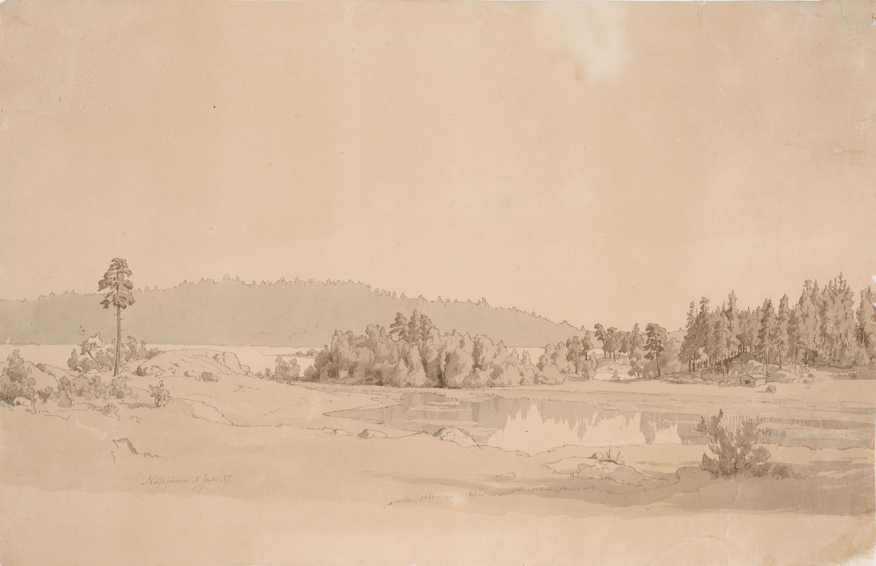 Näsijärvi-öböl alkotó: Werner Holmberg