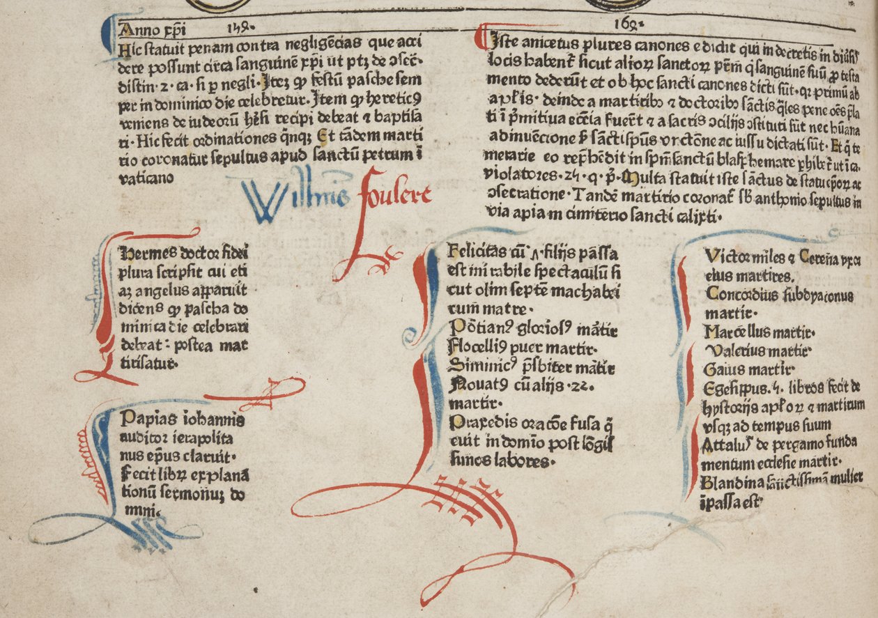 Fol 30 verso, részlet alkotó: Werner Rolevinck
