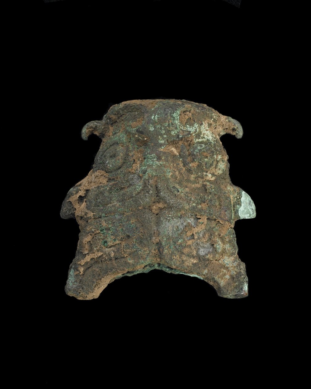 Dísz: groteszk állatmaszk (bronz) alkotó: Western Zhou Dynasty Chinese School