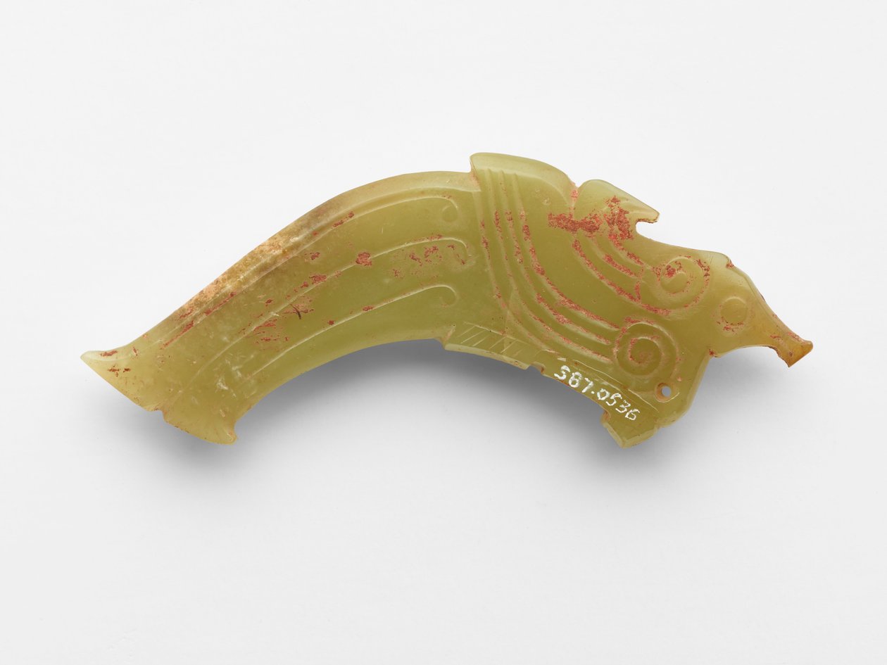 Medál madár formájú, Kr.e. 1050-kb. 950 körül alkotó: Western Zhou Dynasty Chinese School