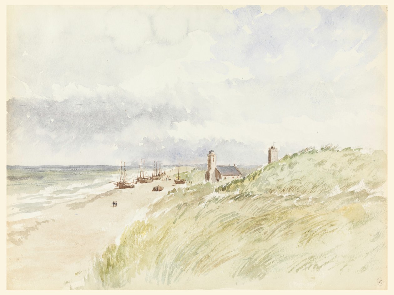 Rajz, Kativigh partja, Hollandia, 1887. augusztus 21. alkotó: Whitney Warren Jr.
