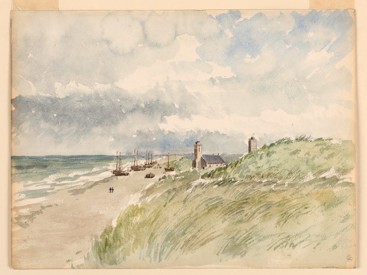 Rajz, Kativigh partja, Hollandia, 1887. augusztus 21. alkotó: Whitney Warren Jr.
