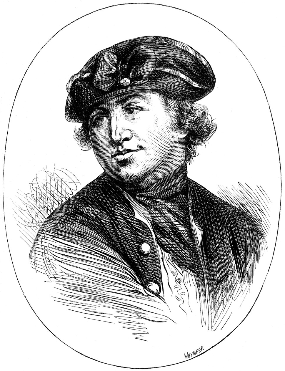 Robert Hopkins kommodor, amerikai haditengerészeti parancsnok, 1776-ból, 1880 körül alkotó: Whymper