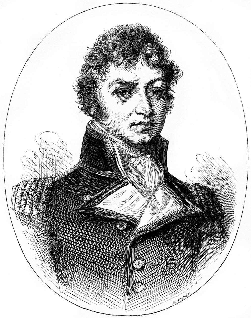 Sir Philip Broke, brit haditengerészeti tiszt, 1815 c1880. alkotó: Whymper