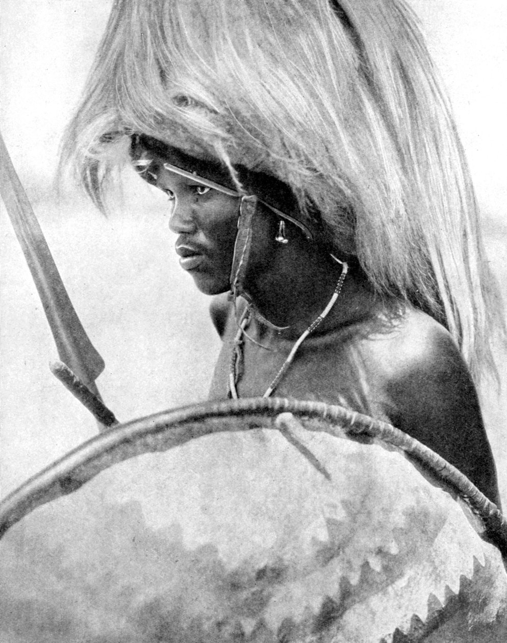 Egy maszáj harcos, Afrika, 1936. alkotó: Wide World Photos