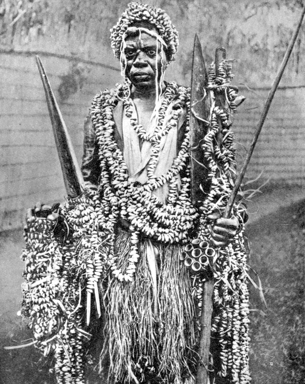 Egy boszorkánydoktor, Uganda, Afrika, 1936. alkotó: Wide World Photos