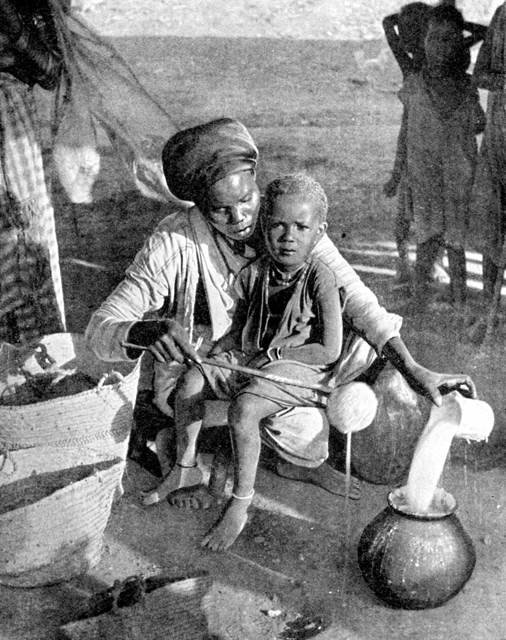 Mirha és tömjén gyűjtése, Szomália, Afrika, 1936. alkotó: Wide World Photos