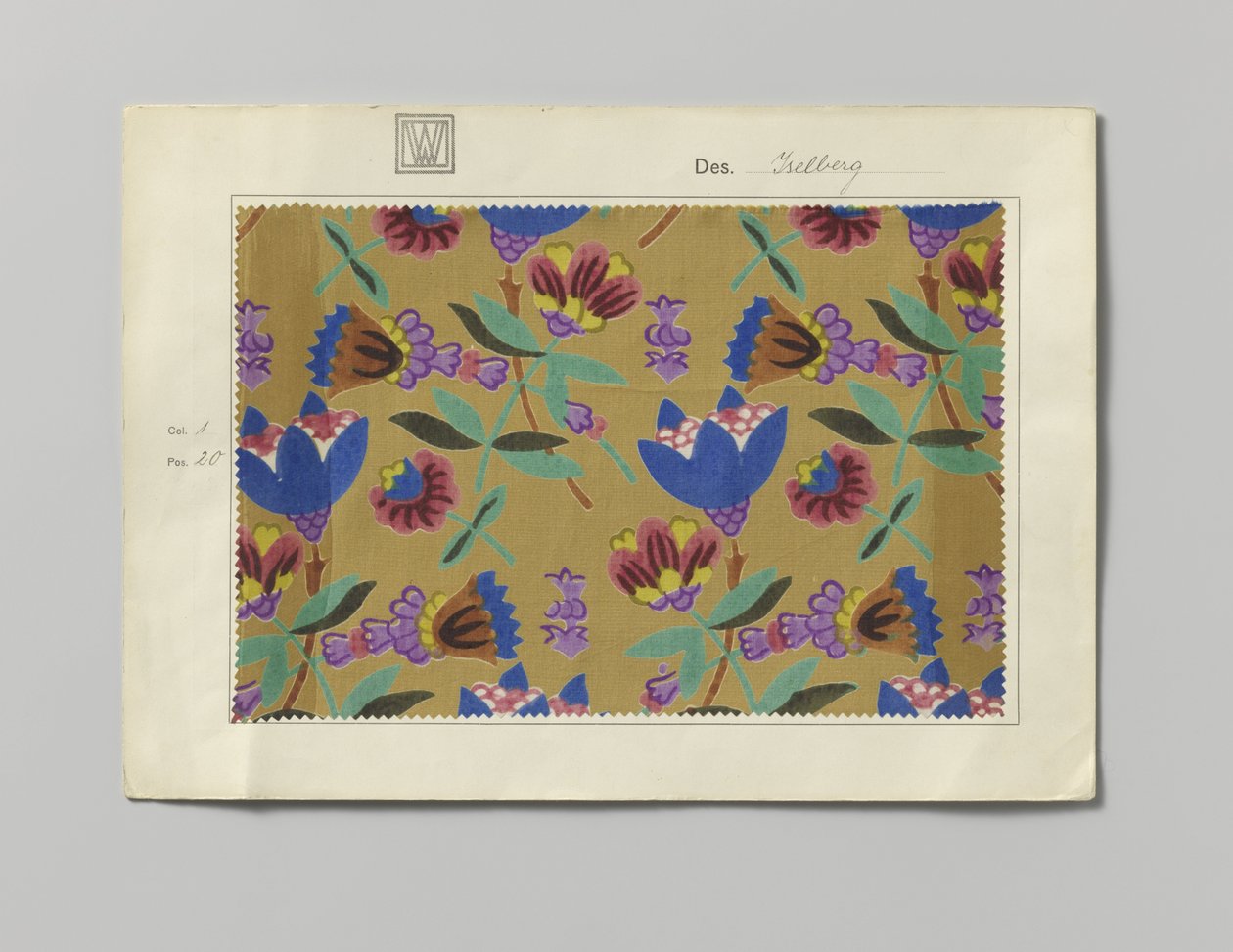 Acél nyomtatott oldallal, Iselberg dizájn alkotó: Wiener Werkstätte
