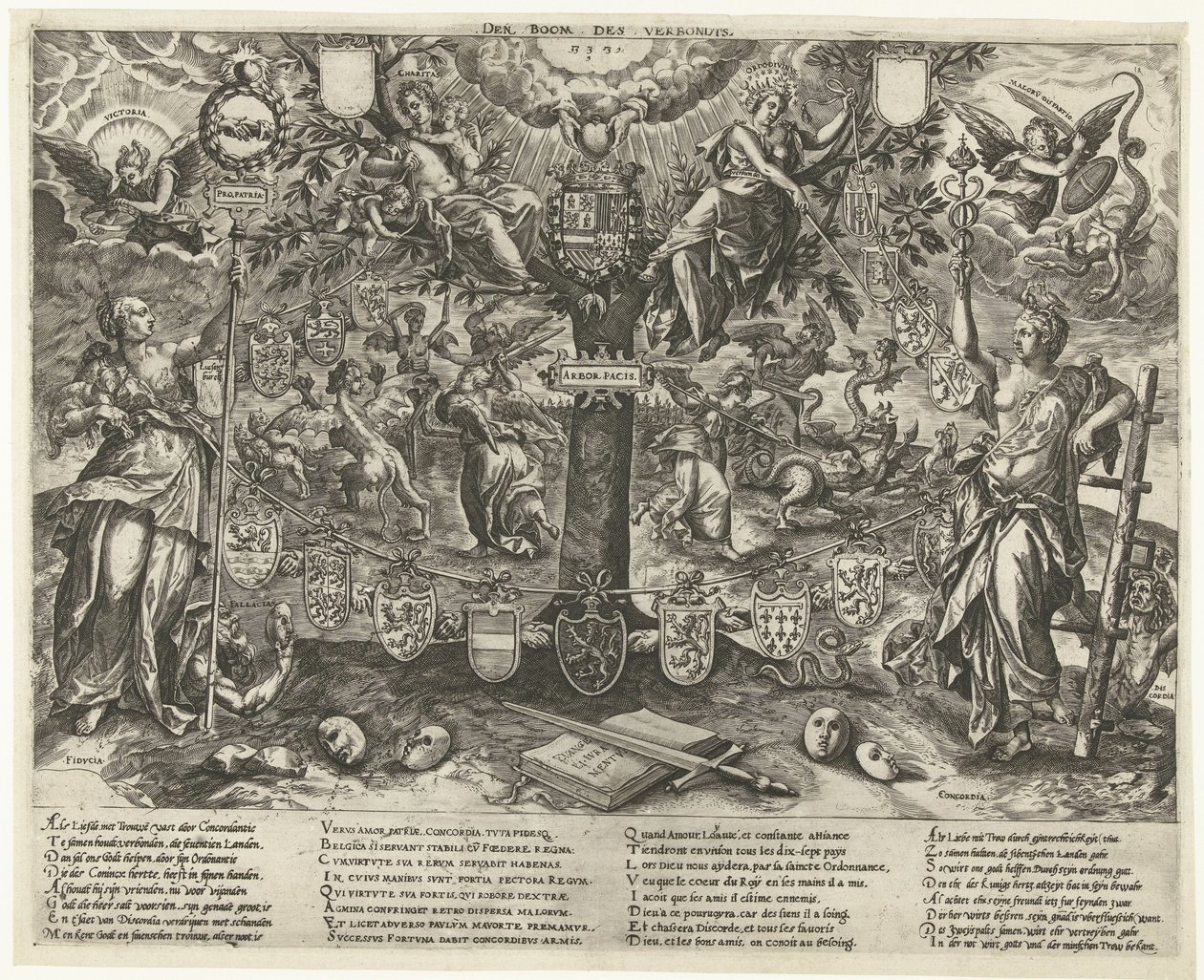 A szövetség fája, 1578 A szövetségek fája / Arbor Pacis (cím a tárgyon) alkotó: Wierix