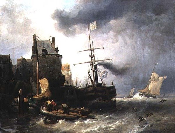 A vihar Dunkerque-ben alkotó: Wijnand Joseph Nuyen