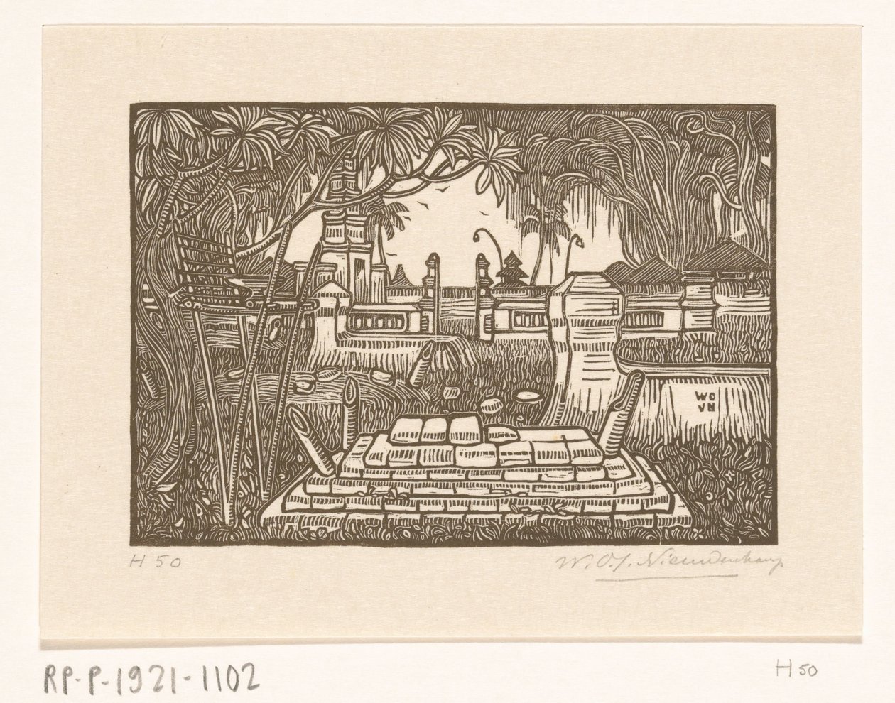 Temető Singaraja-ban Balin temető Balin alkotó: Wijnand Otto Jan Nieuwenkamp (signed by artist)