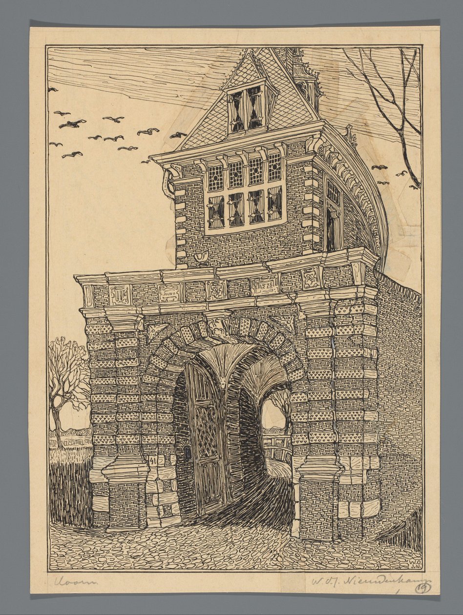 Oosterpoort Hoornban alkotó: Wijnand Otto Jan Nieuwenkamp (signed by artist)