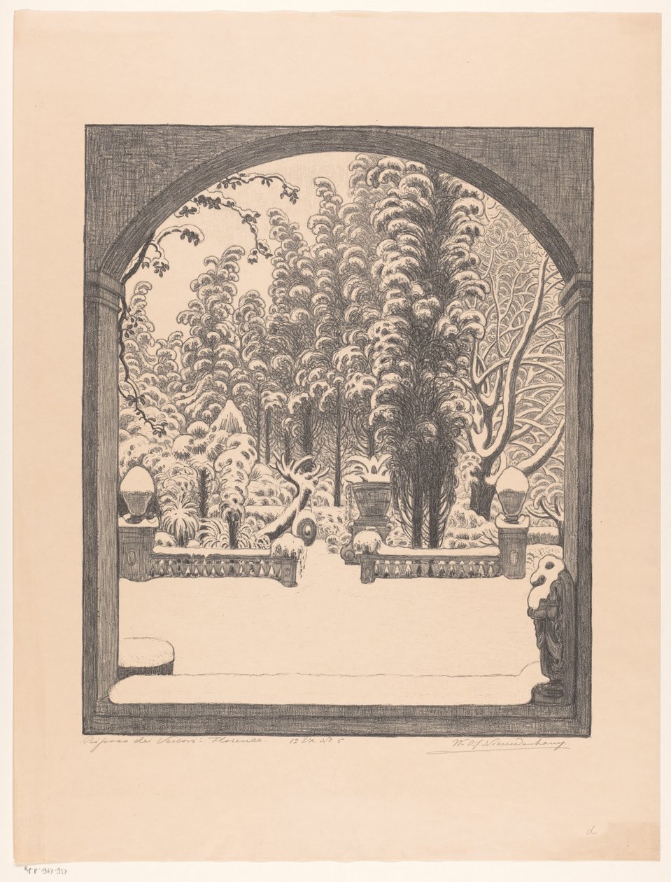 A többi püspök: Firenze (eredeti cím a tárgyon) alkotó: Wijnand Otto Jan Nieuwenkamp (signed by artist)