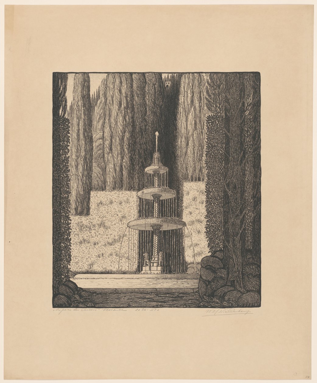 Firenzei püspökök többi része (eredeti cím a tárgyon) alkotó: Wijnand Otto Jan Nieuwenkamp (signed by artist)