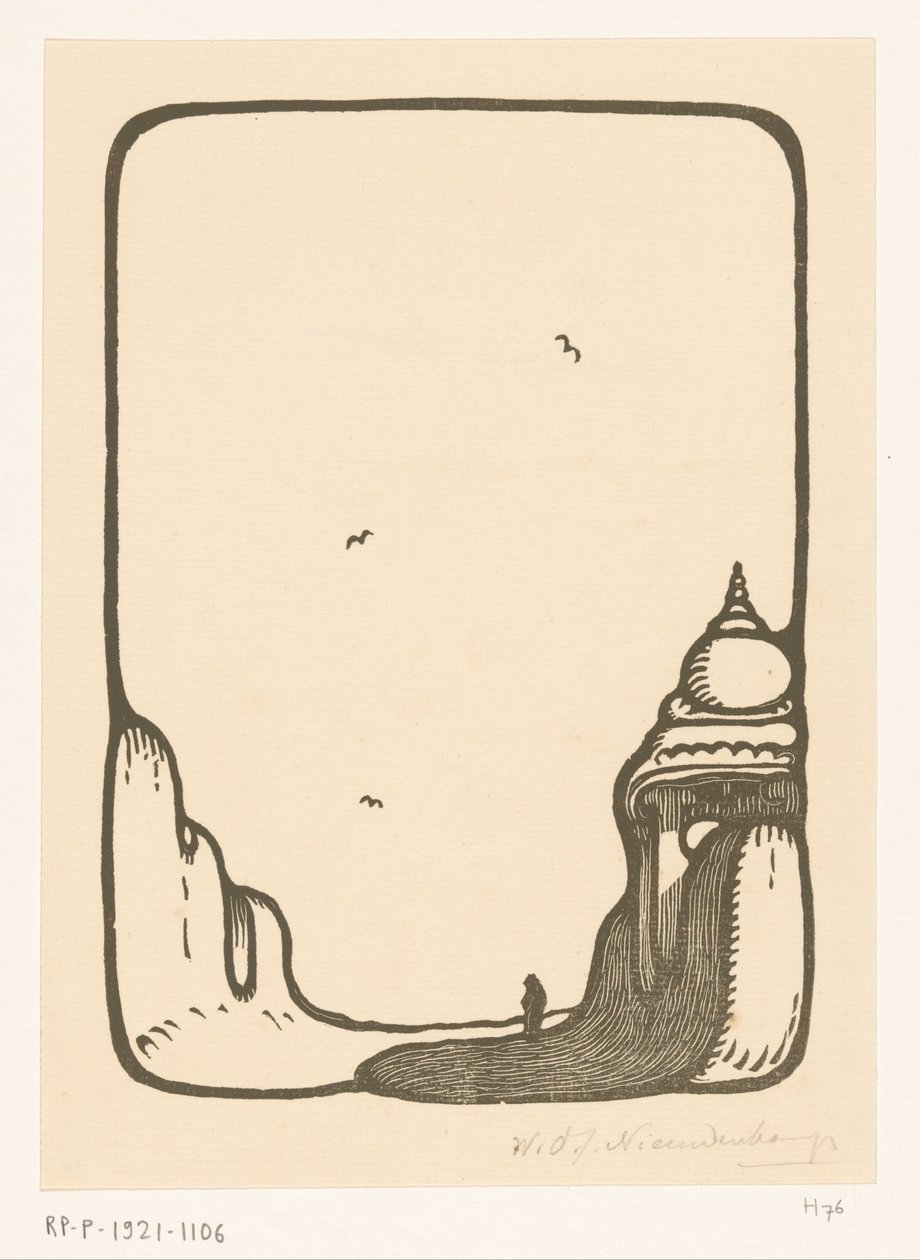 Út a templomkapu felé Maduraiban Temple Gate Madura (eredeti cím) alkotó: Wijnand Otto Jan Nieuwenkamp (signed by artist)