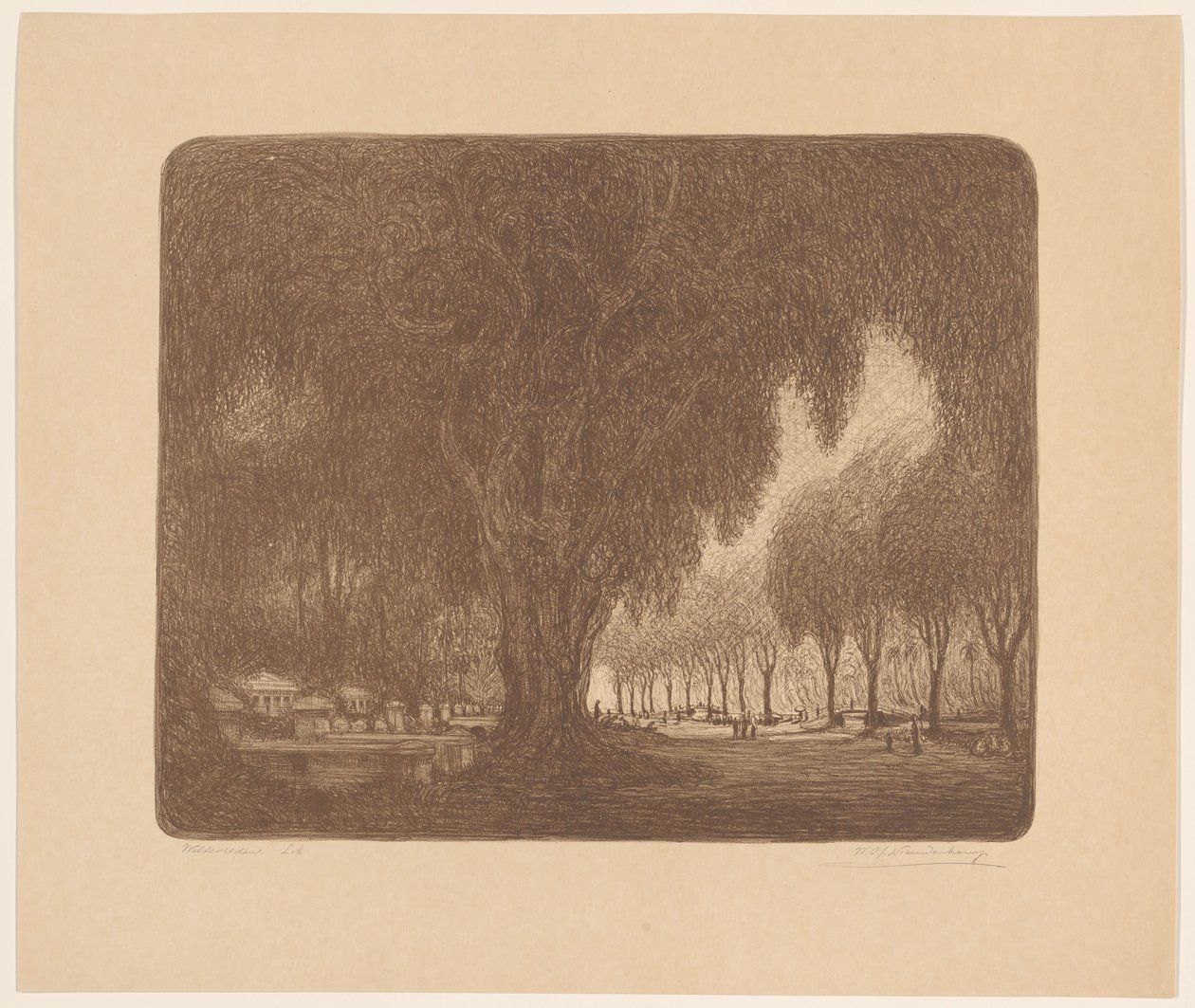 Weltevreden (eredeti cím az objektumon) alkotó: Wijnand Otto Jan Nieuwenkamp (signed by artist)