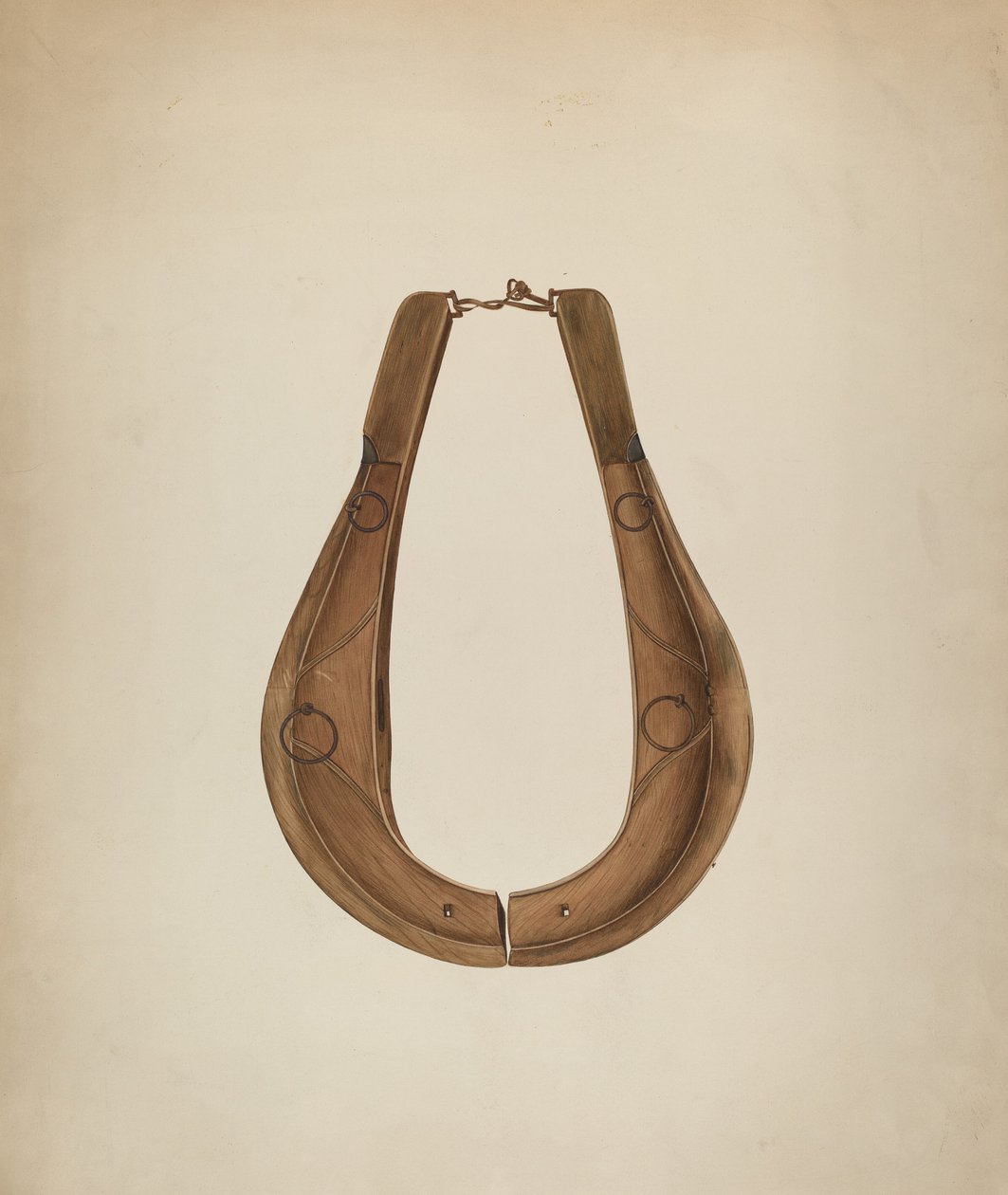 Lónyakörv és Hame, c. 1941. alkotó: Wilbur M Rice