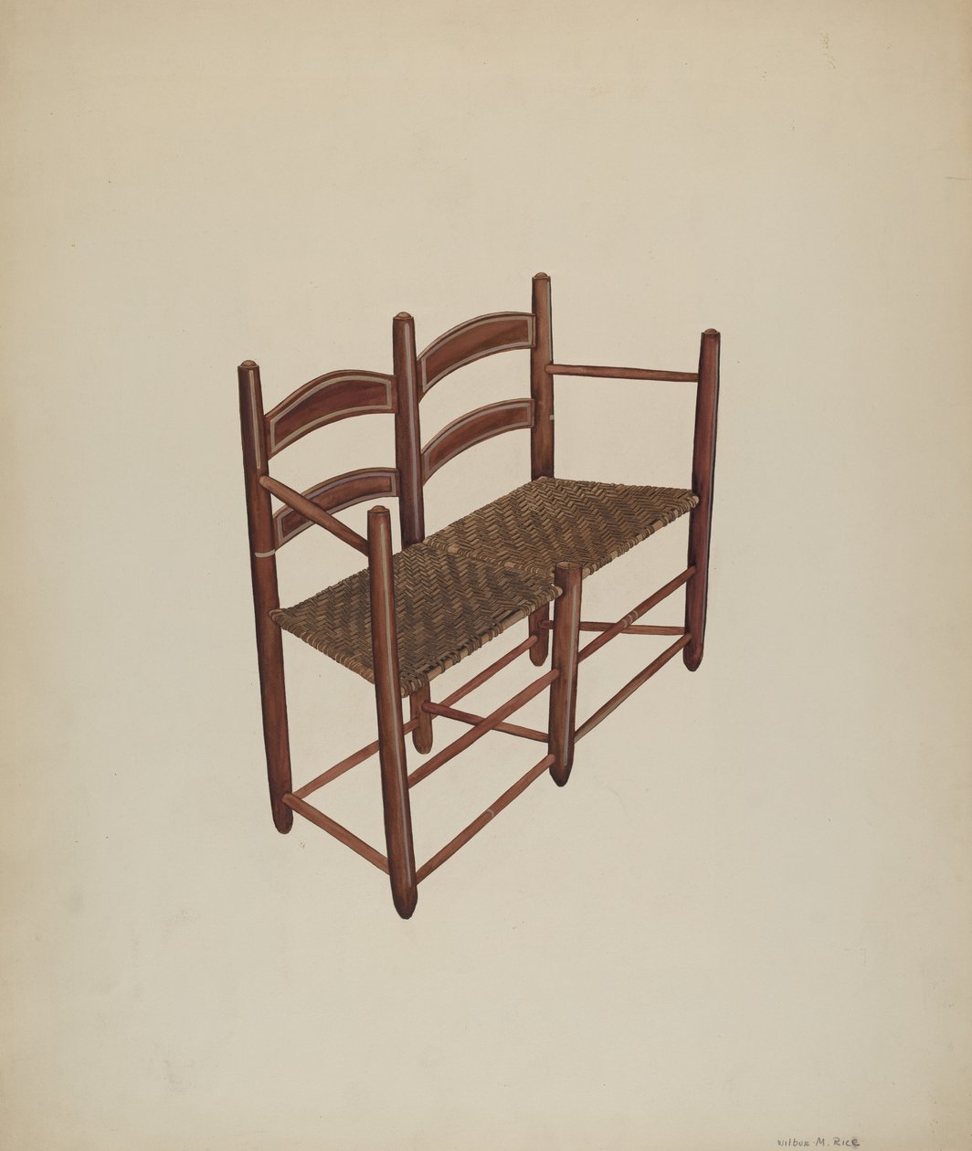 Ökör szekérszék, c. 1939. alkotó: Wilbur M Rice