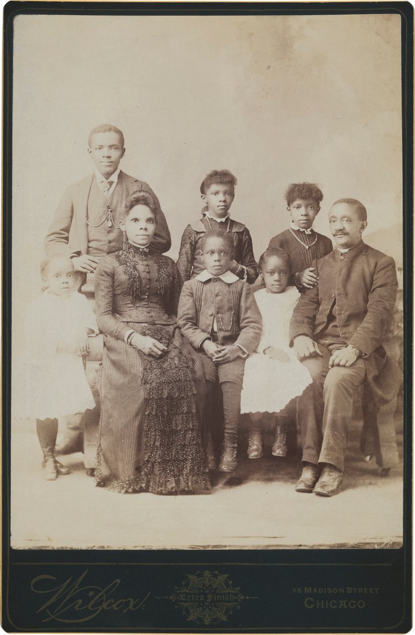 Egy család portréja,c. 1890 (fotó) alkotó: Wilcox