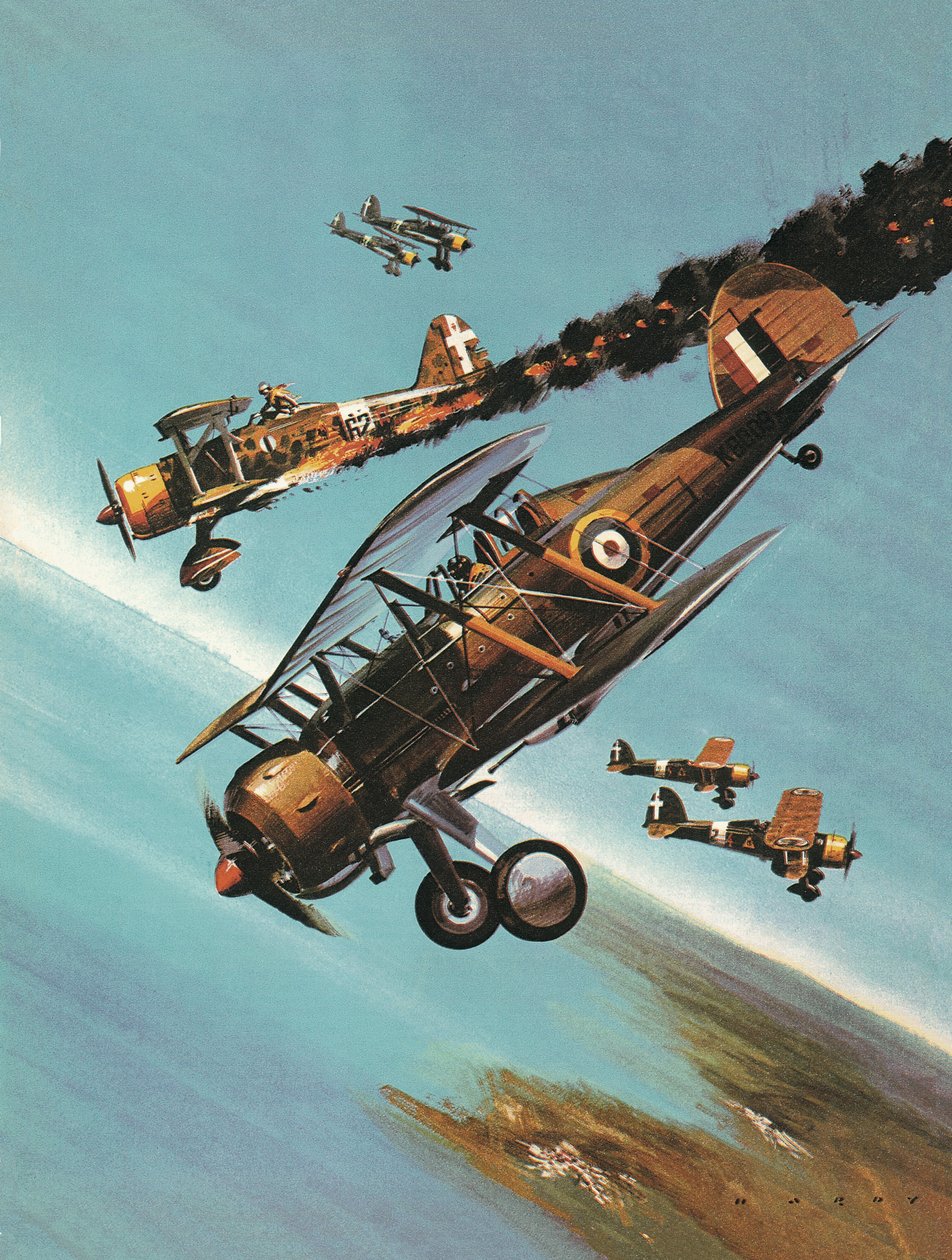 Híres repülőgépek és pilótáik: Pattle századvezető. alkotó: Wilf (20th century) Hardy