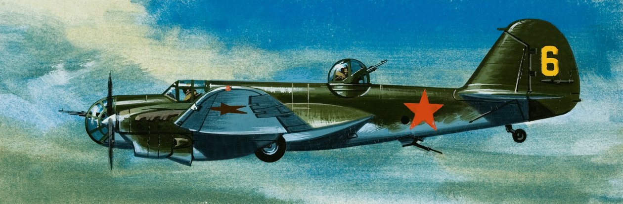 A kékbe: Világháborús orosz repülőgépek alkotó: Wilf (20th century) Hardy