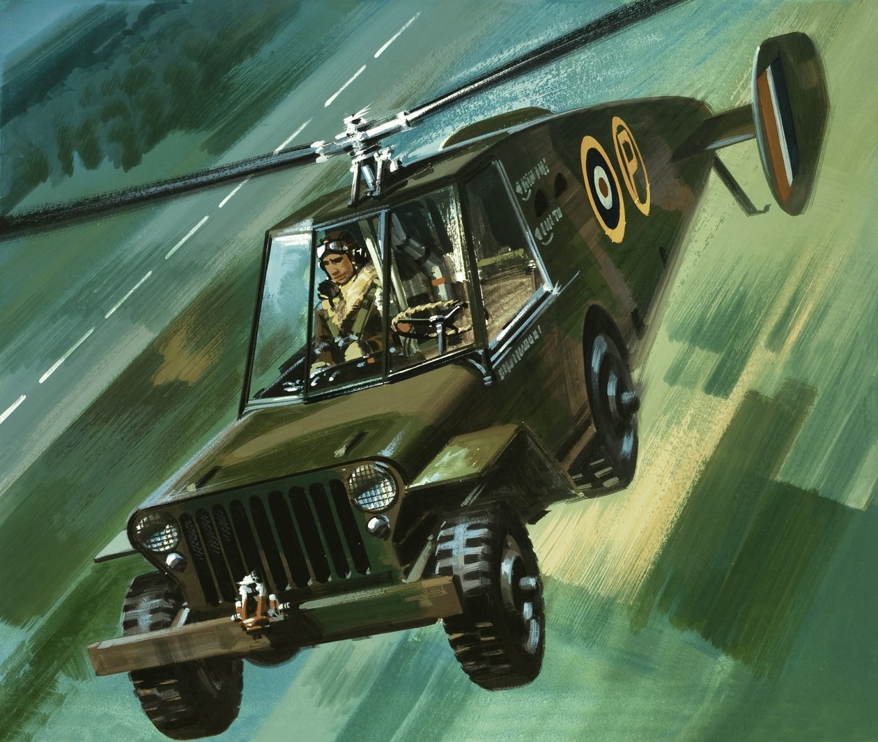A kékbe: A repülő dzsip alkotó: Wilf (20th century) Hardy
