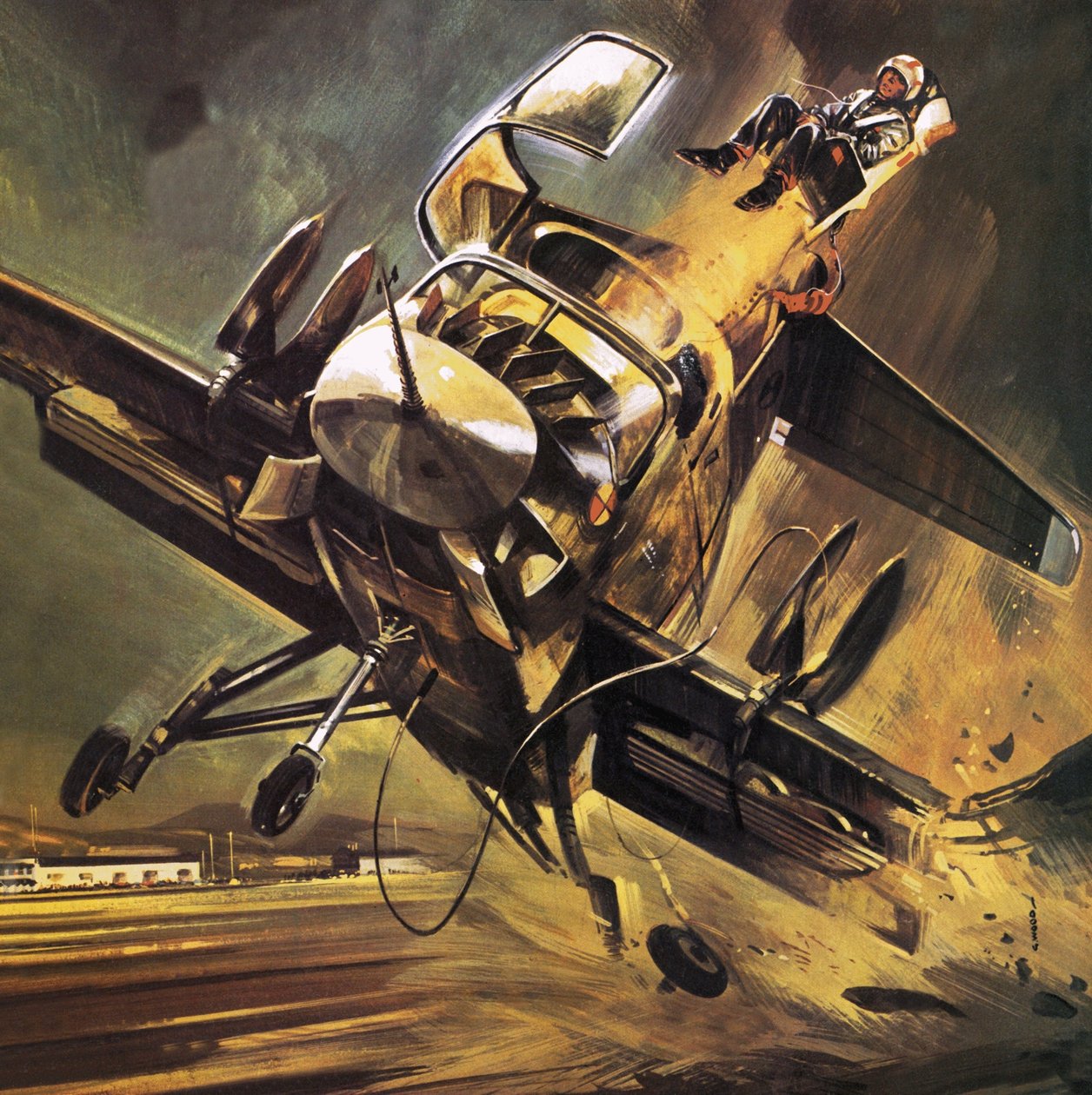 Pilóta katapultálása a Ryan XV-5 Jump Jetből alkotó: Wilf (20th century) Hardy