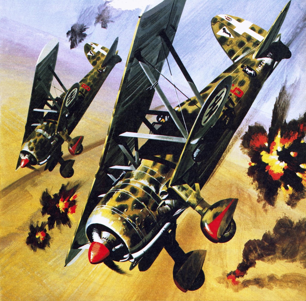 Két Fiat CR 42 alkotó: Wilf (20th century) Hardy