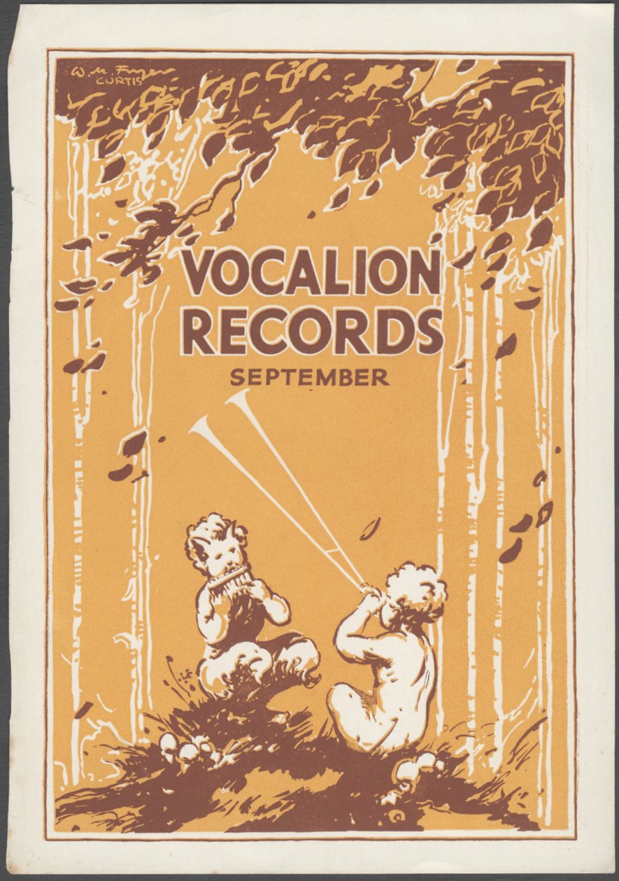 Vocalion Records Bulletin, 1920-as évek alkotó: Wilfred Fryer, Curtis Advertising Agency