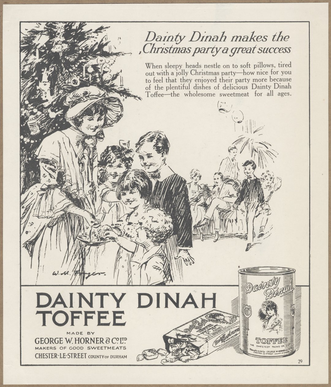 Finom Dinah Toffee, az 1920-as évek körül alkotó: Wilfred Fryer